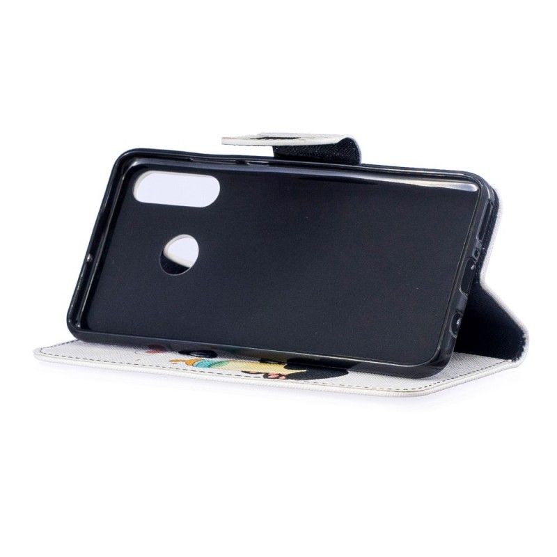 Leren Hoesje voor Huawei P30 Lite Babypanda