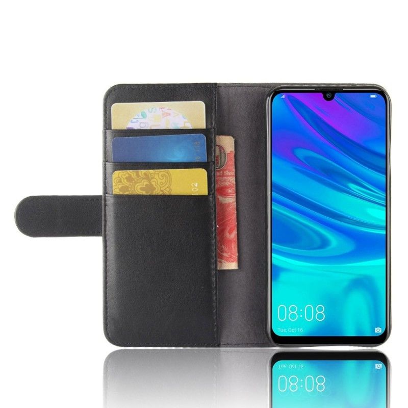 Leren Hoesje voor Huawei P30 Lite Bruin Zwart Splitleer