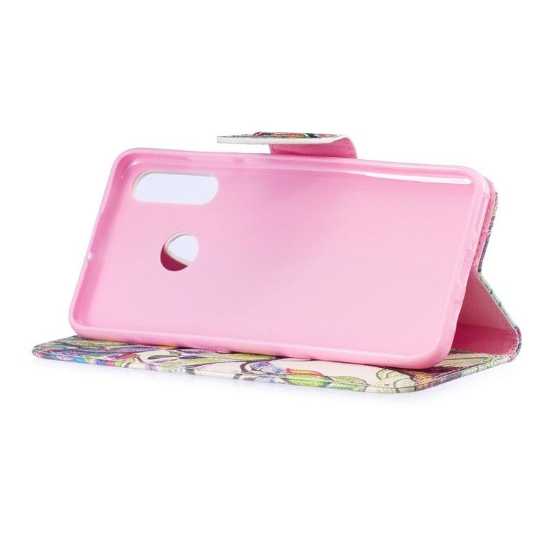 Leren Hoesje voor Huawei P30 Lite Gekleurde Boom