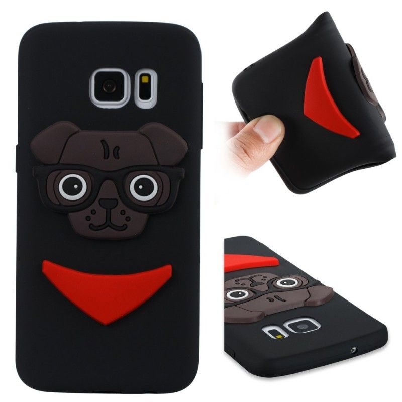 Case Hoesje Samsung Galaxy S7 Roze Telefoonhoesje 3D Nerdhond