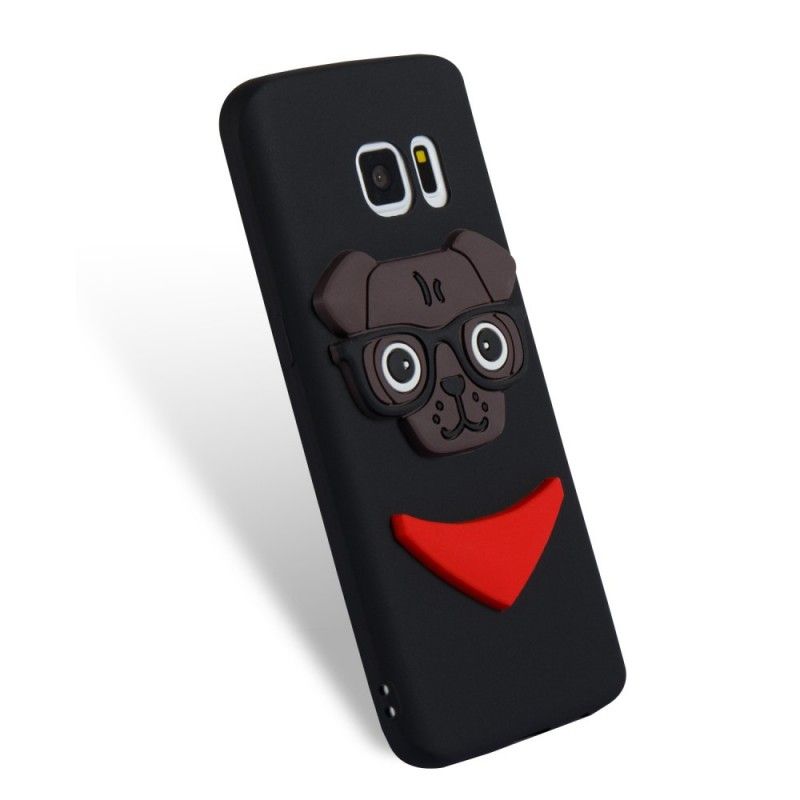 Case Hoesje Samsung Galaxy S7 Roze Telefoonhoesje 3D Nerdhond