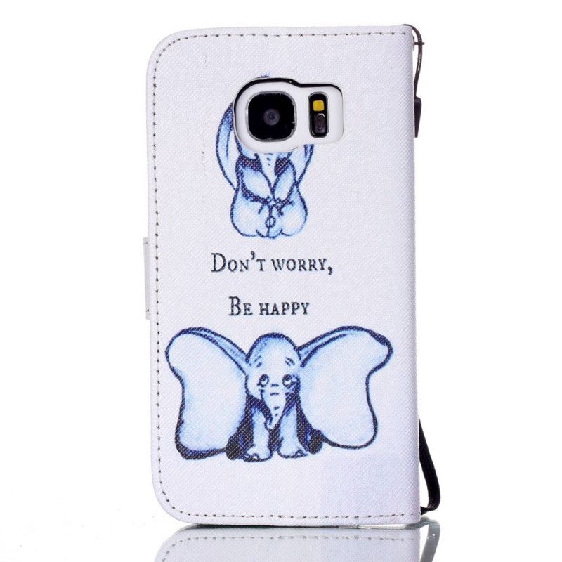Cover Folio-hoesje Samsung Galaxy S7 Telefoonhoesje Maak Je Geen Zorgen