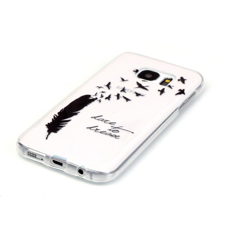 Cover Hoesje Samsung Galaxy S7 Telefoonhoesje Durf Te Dromen