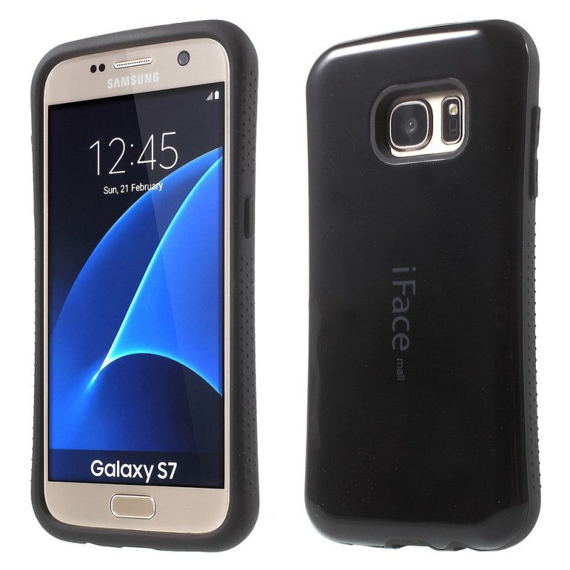 Hoesje Samsung Galaxy S7 Roze Zwart Iface Mall Flitsend