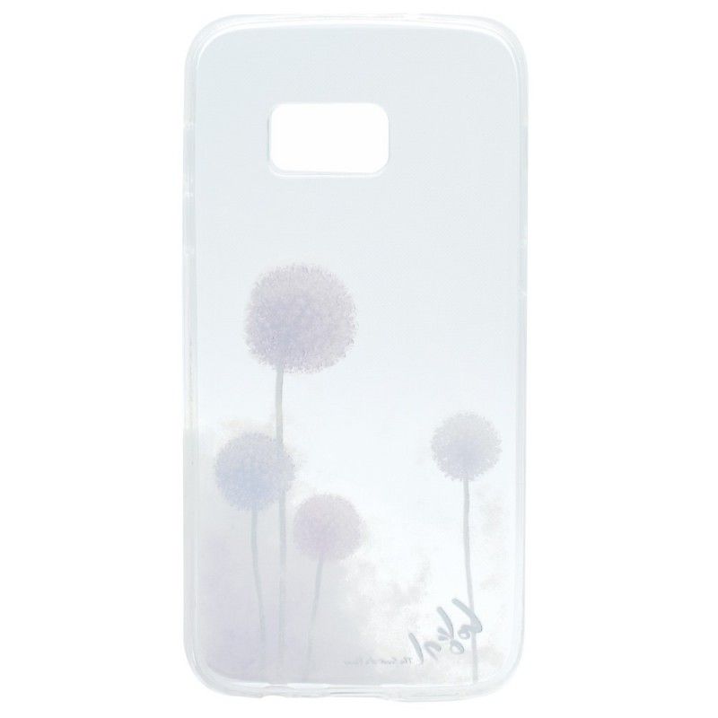 Hoesje Samsung Galaxy S7 Transparant Gekleurde Paardenbloemen