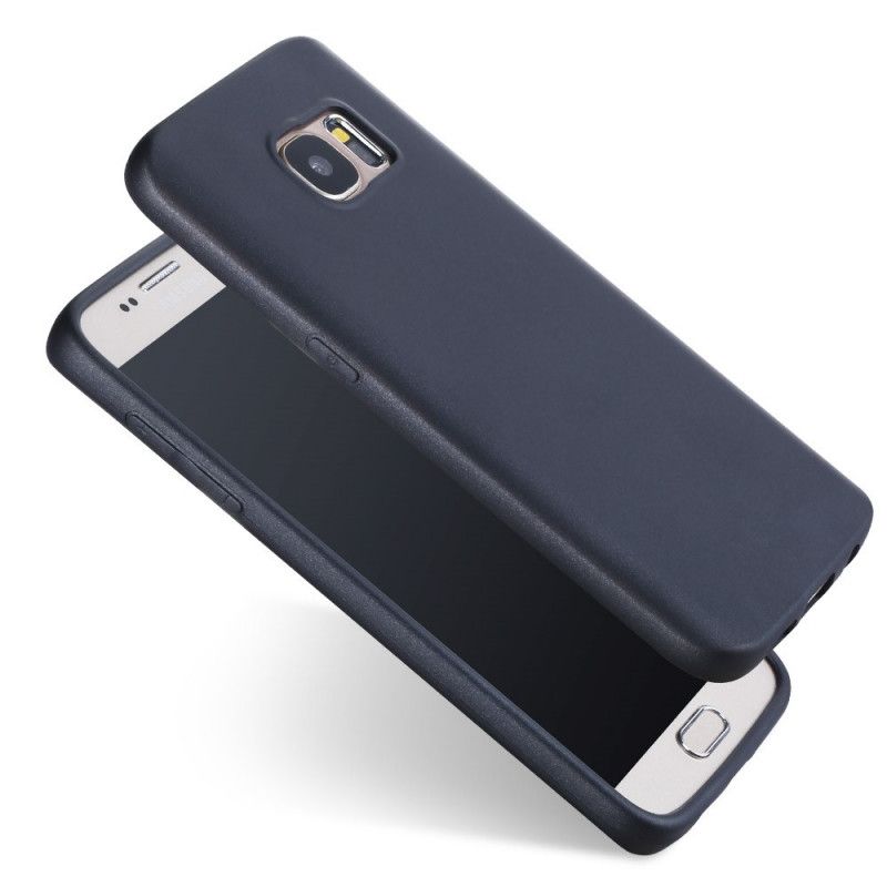 Hoesje voor Samsung Galaxy S7 Roségoud Zwart Beschermersreeks
