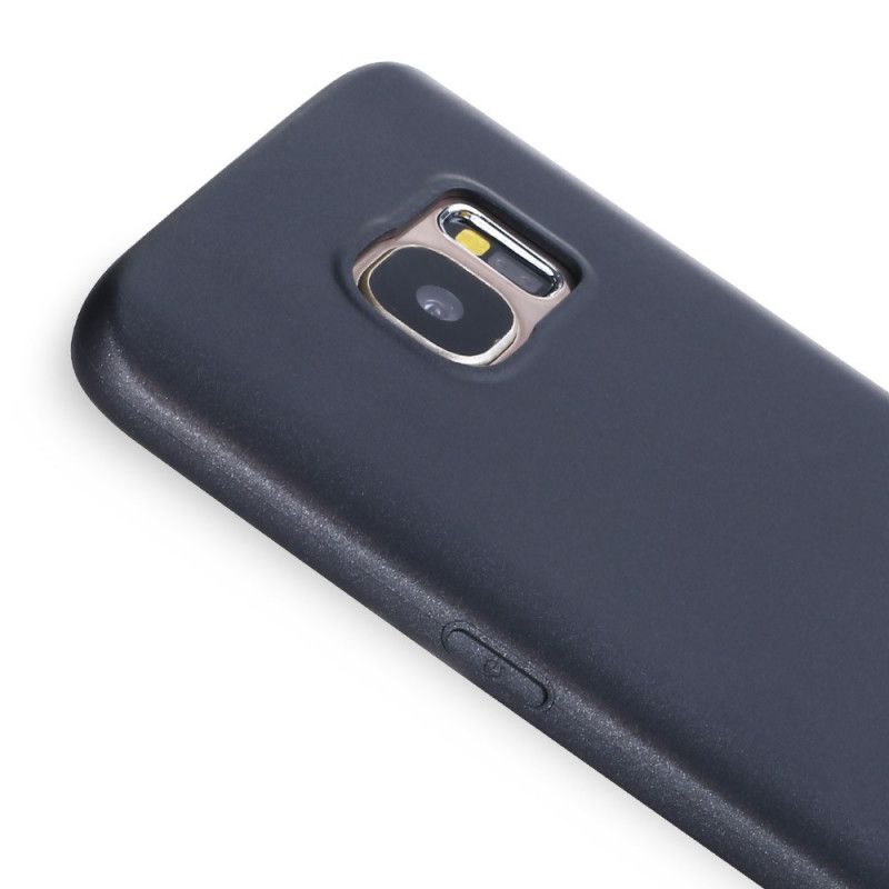 Hoesje voor Samsung Galaxy S7 Roségoud Zwart Beschermersreeks