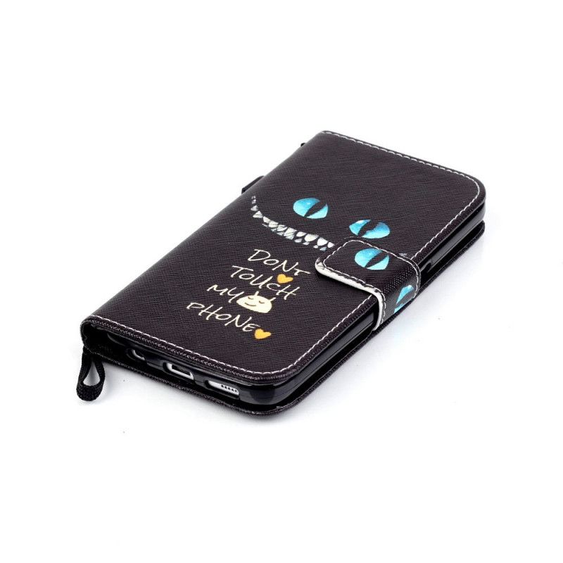 Leren Hoesje voor Samsung Galaxy S7 Kwaadaardige Kat