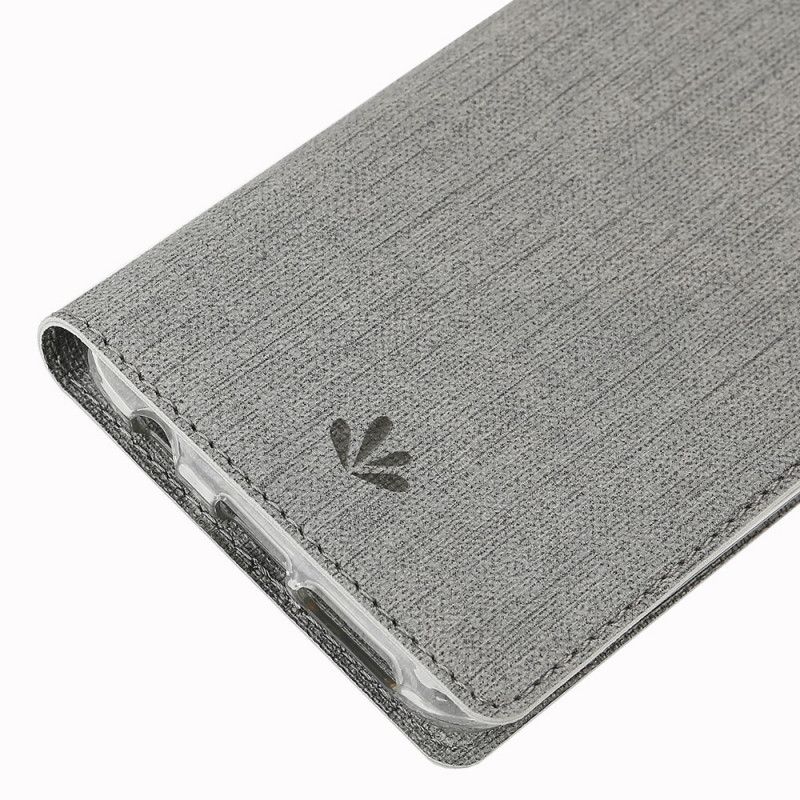 Folio-hoesje Samsung Galaxy S10 5G Grijs Zwart Getextureerde Vili Dmx