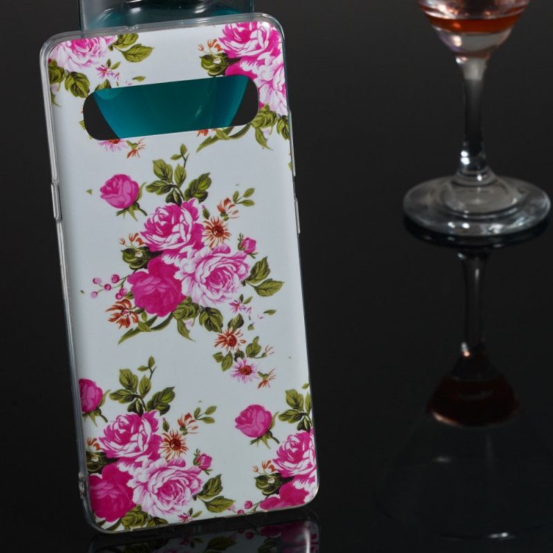 Hoesje Samsung Galaxy S10 5G Fluorescerende Vrijheidsbloemen