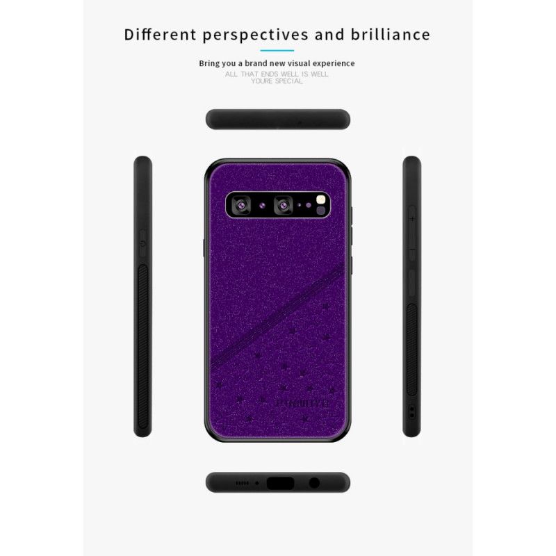 Hoesje Samsung Galaxy S10 5G Rood Zwart Gelukkige Ster Serie Pinwuyo