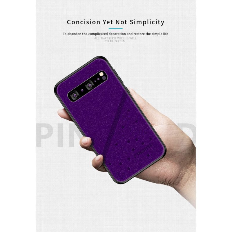 Hoesje Samsung Galaxy S10 5G Rood Zwart Gelukkige Ster Serie Pinwuyo