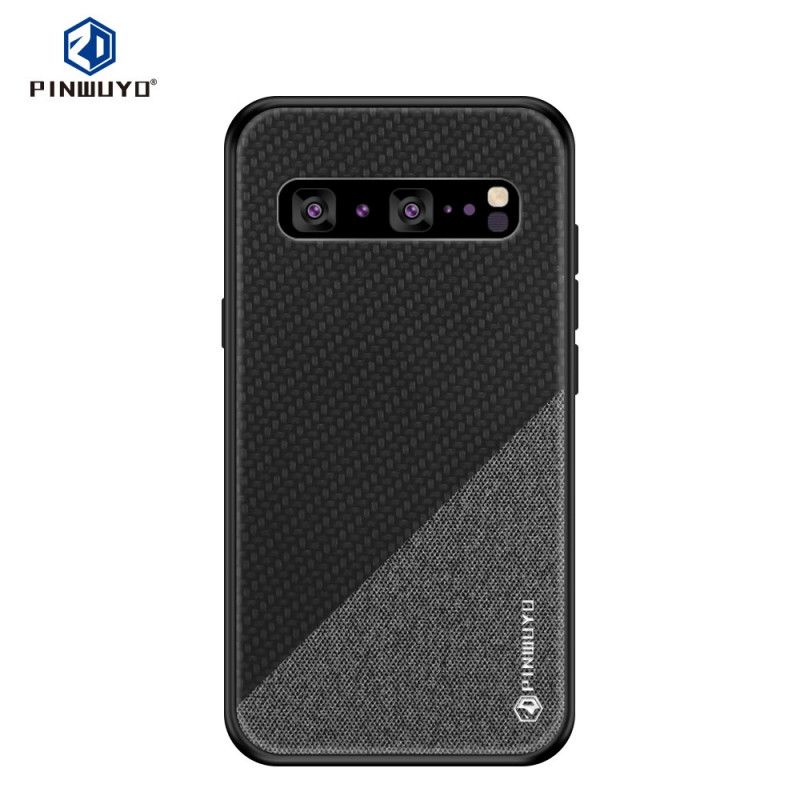 Hoesje voor Samsung Galaxy S10 5G Magenta Zwart Pinwuyo Eer-Serie