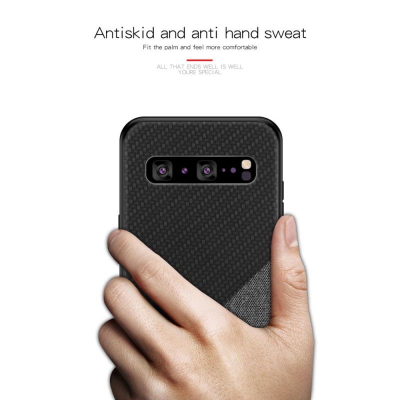 Hoesje voor Samsung Galaxy S10 5G Magenta Zwart Pinwuyo Eer-Serie