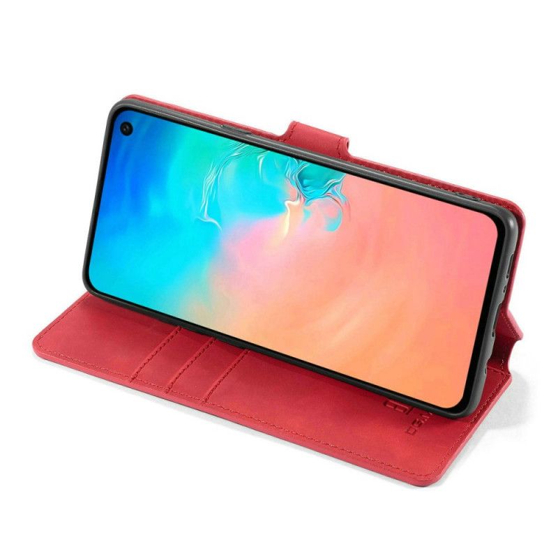 Leren Hoesje voor Samsung Galaxy S10 5G Grijs Zwart Dg.Ming