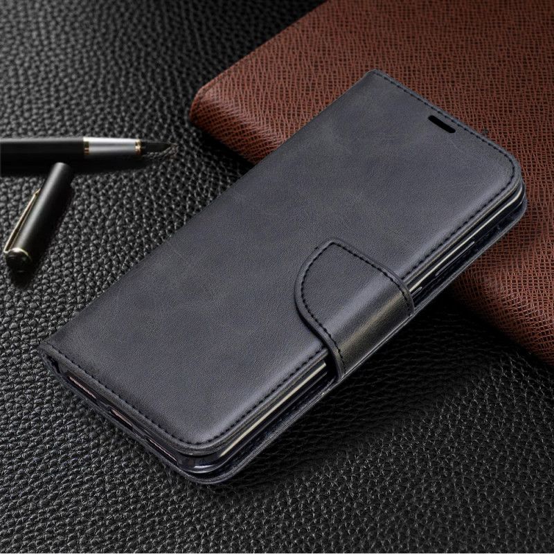 Bescherming Hoesje Honor 8A Bruin Donkerblauw Gladde Schuine Klep