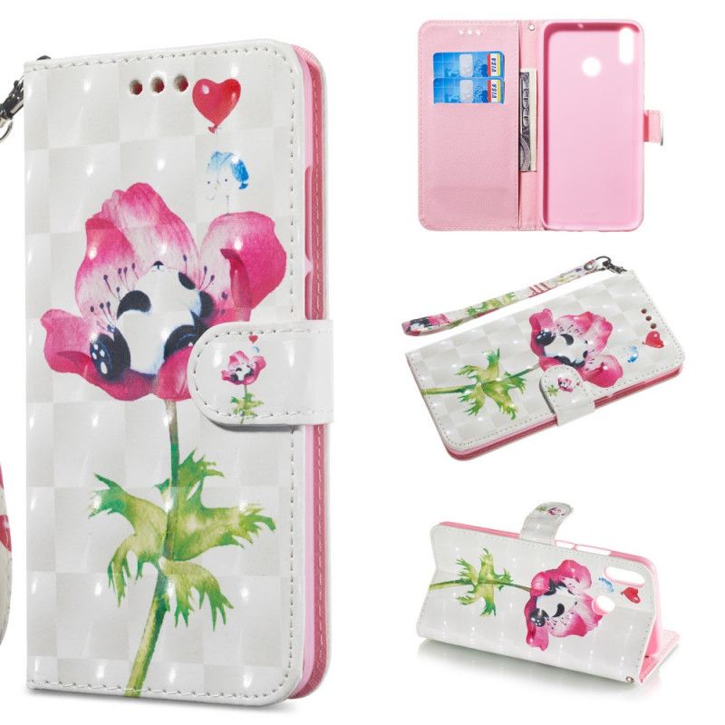 Bescherming Hoesje Honor 8A Telefoonhoesje Slapende Panda