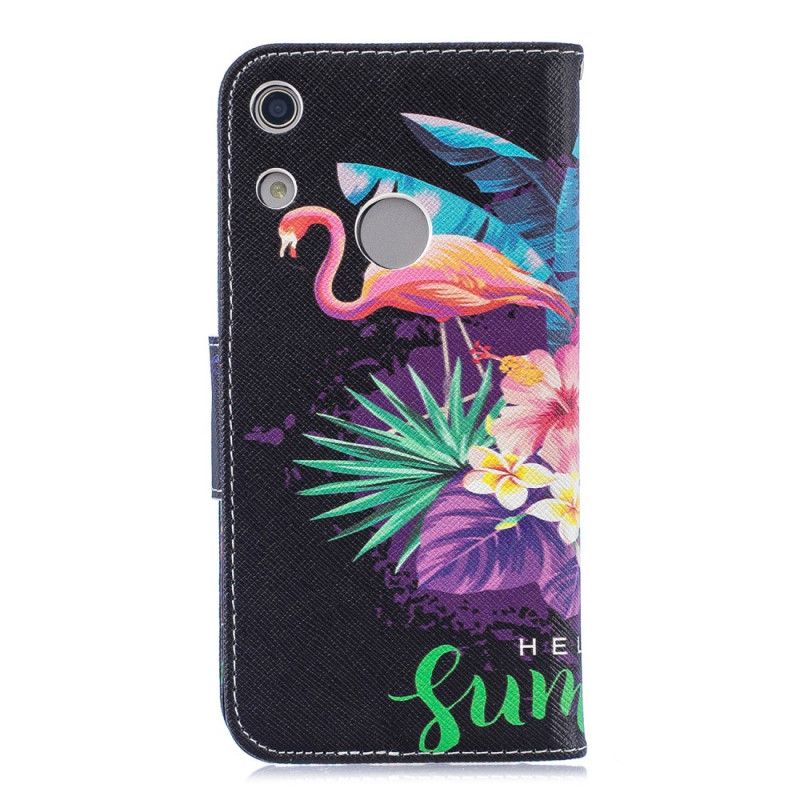 Bescherming Hoesje Honor 8A Telefoonhoesje Zomerflamingo