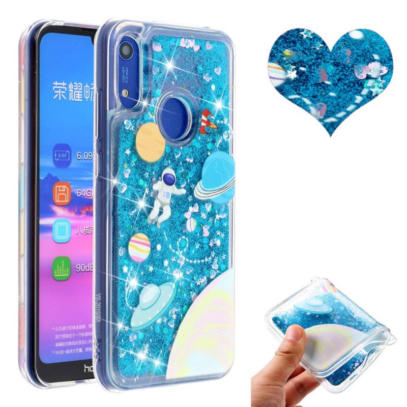 Hoesje Honor 8A Glitter Astronaut