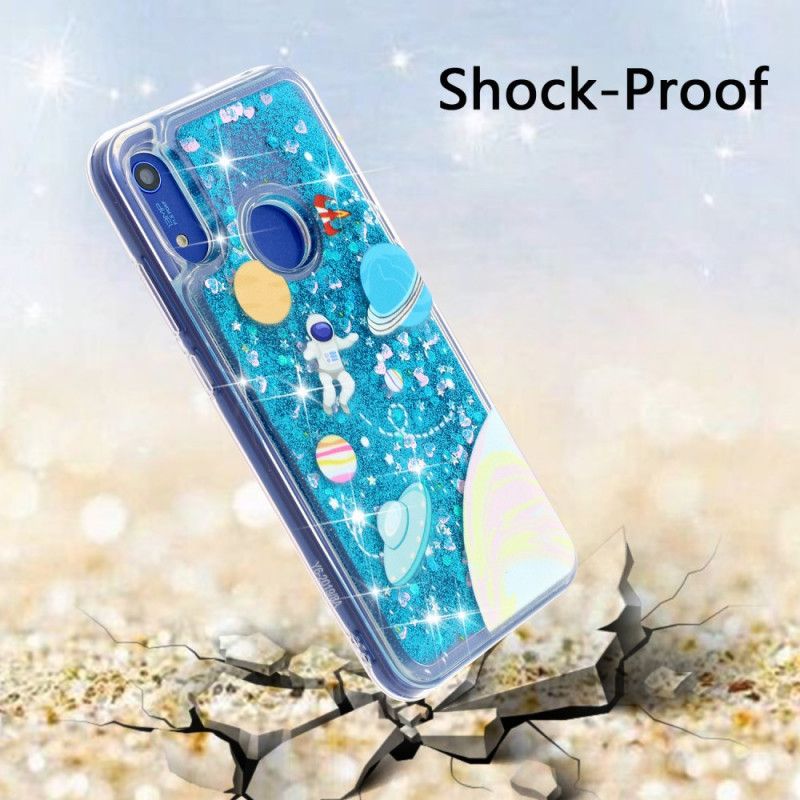 Hoesje Honor 8A Glitter Astronaut