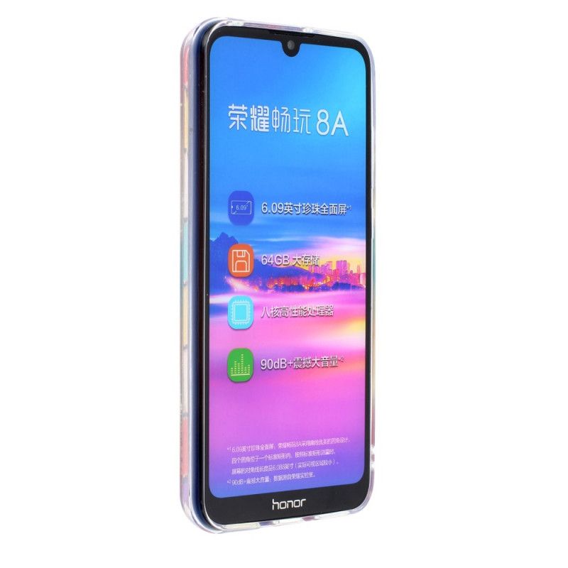 Hoesje Honor 8A Leuke Glitterdinosaurussen