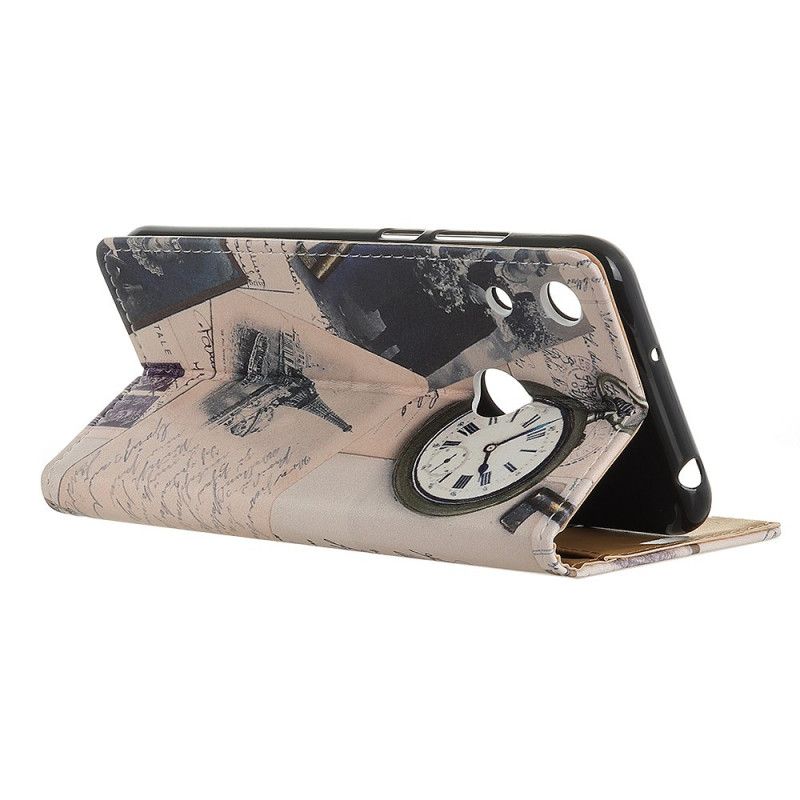 Leren Hoesje Honor 8A Eiffeltoren Van De Dichter