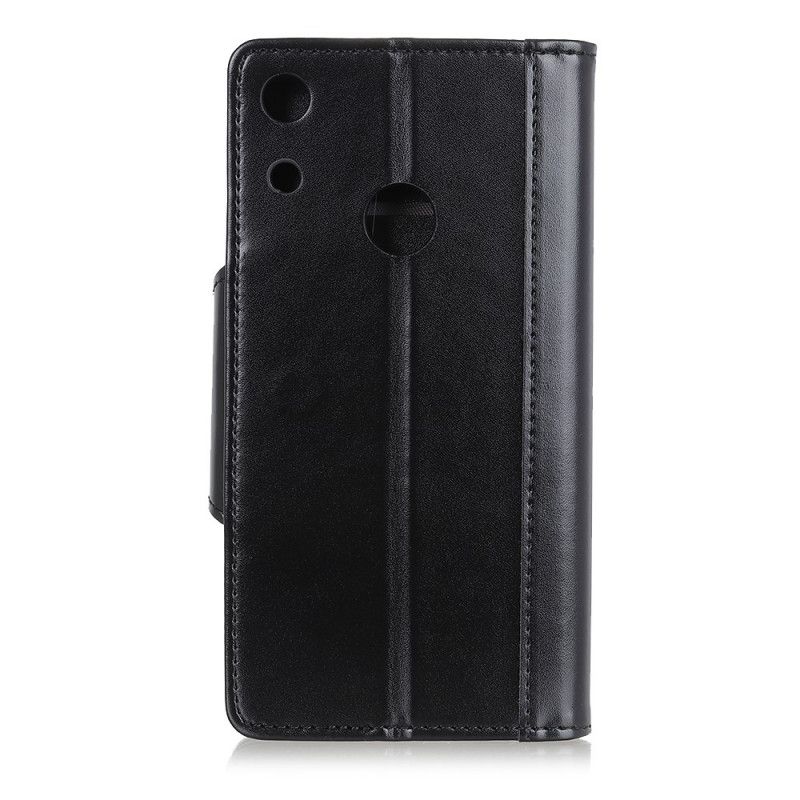 Leren Hoesje Honor 8A Rood Zwart Kunstleren Elegantie Sluiting
