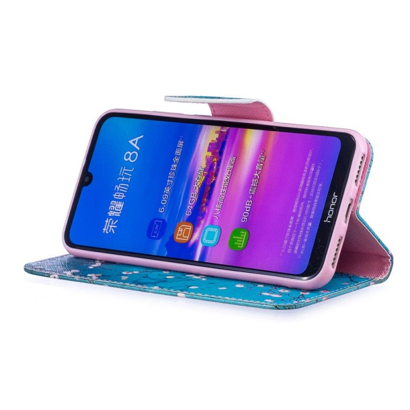 Leren Hoesje Honor 8A Telefoonhoesje Bloeiende Boom