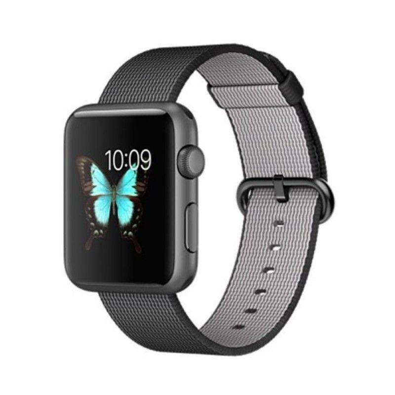 38 Mm Geweven Nylon Apple Horlogeband