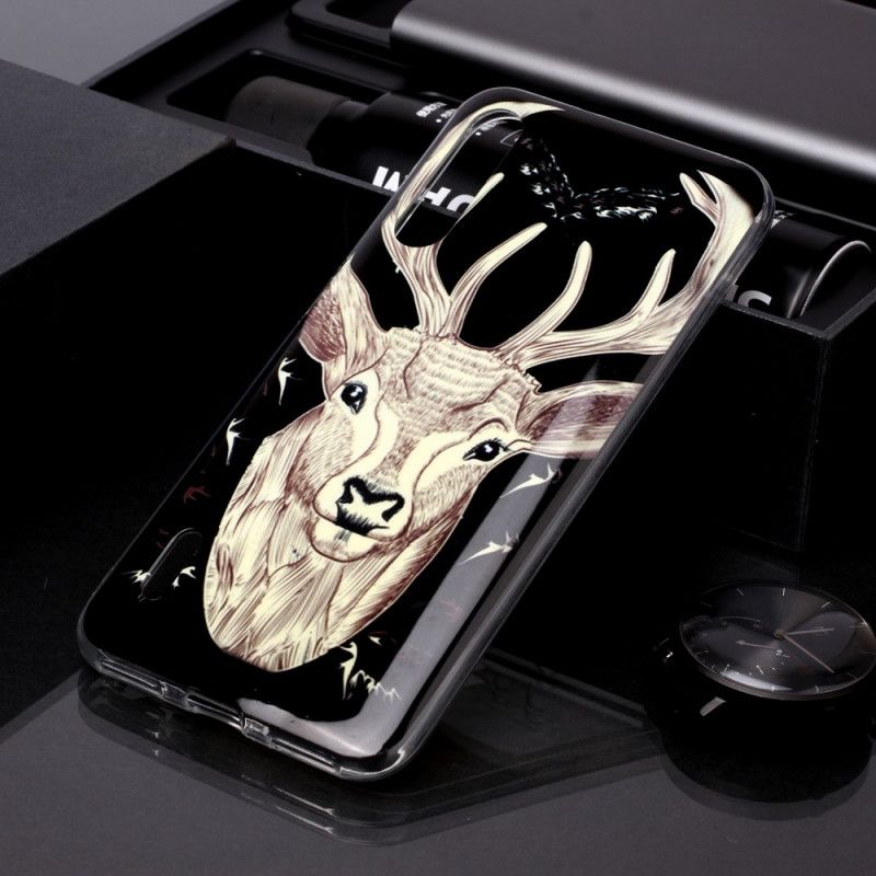 Hoesje Xiaomi Mi A3 Fluorescerend Majestueus Hert