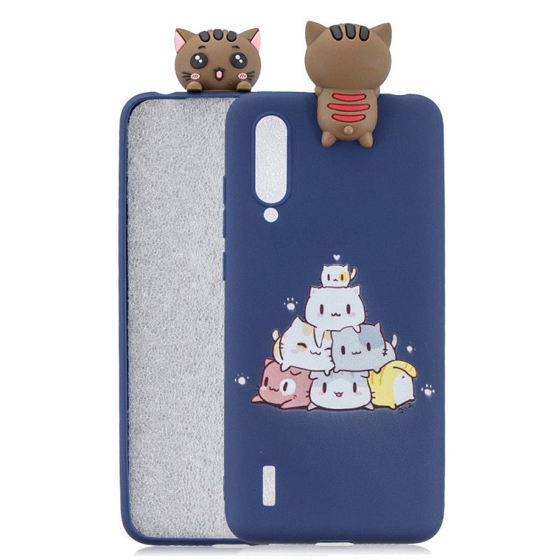 Hoesje Xiaomi Mi A3 Stapel 3D Katten