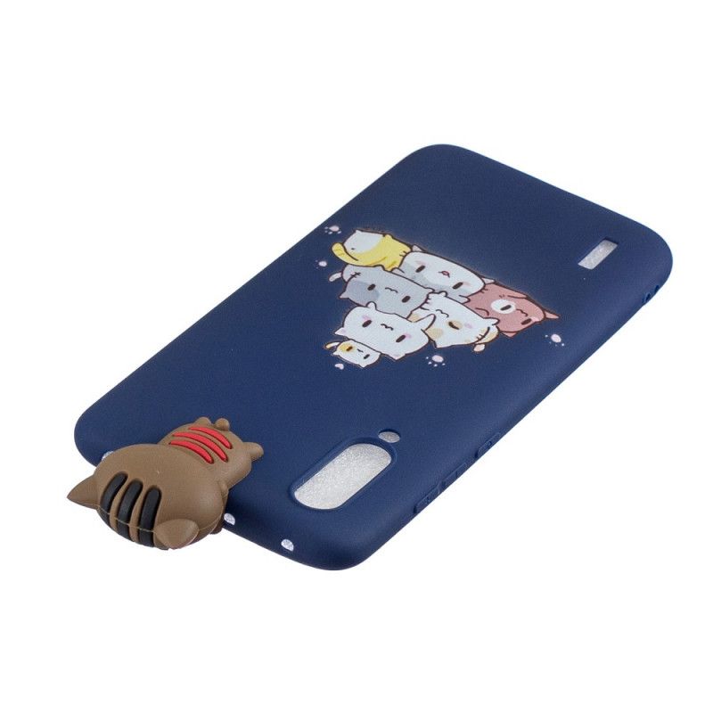 Hoesje Xiaomi Mi A3 Stapel 3D Katten