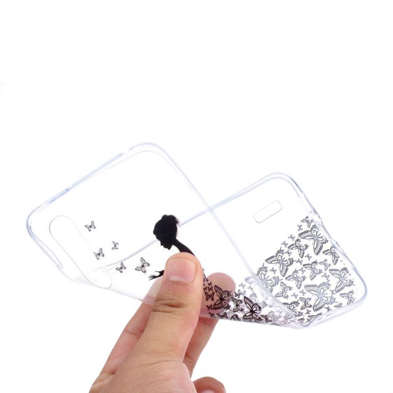 Hoesje Xiaomi Mi A3 Transparante Vlinderjurk