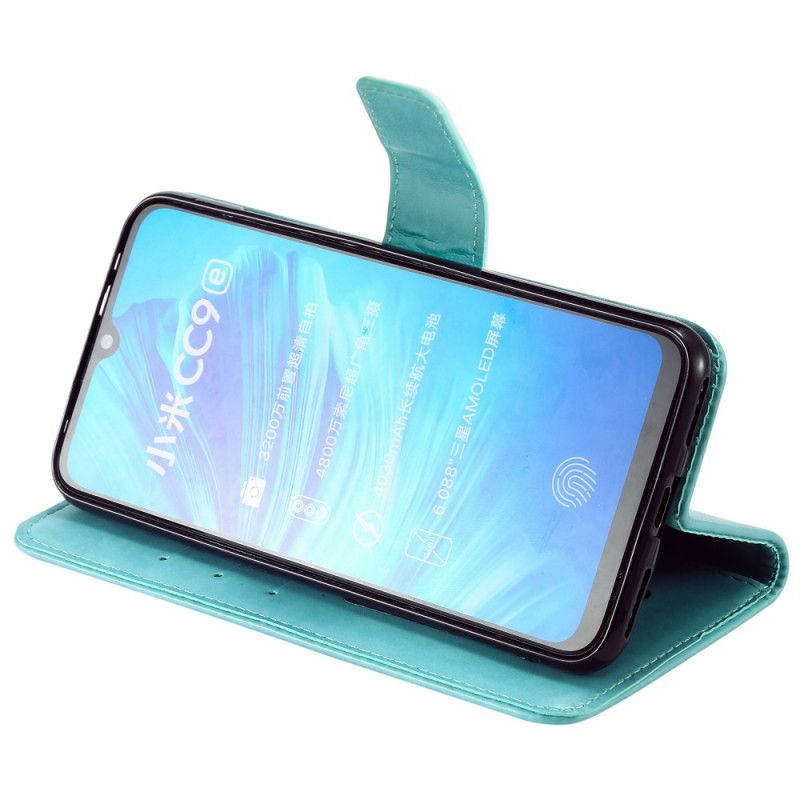 Leren Hoesje voor Xiaomi Mi A3 Magenta Grijs String Mijmering