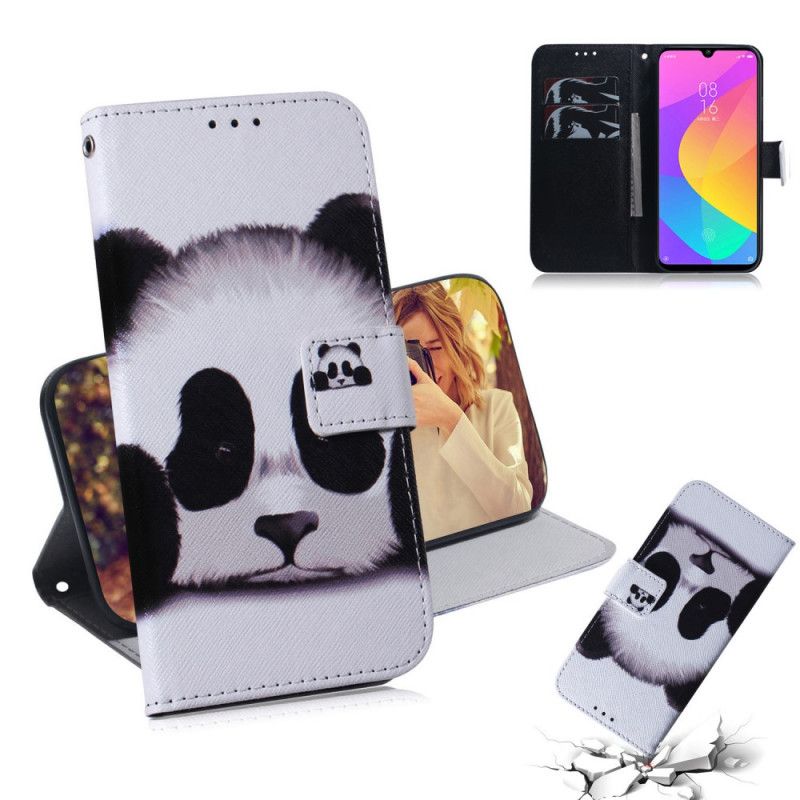Leren Hoesje voor Xiaomi Mi A3 Pandagezicht