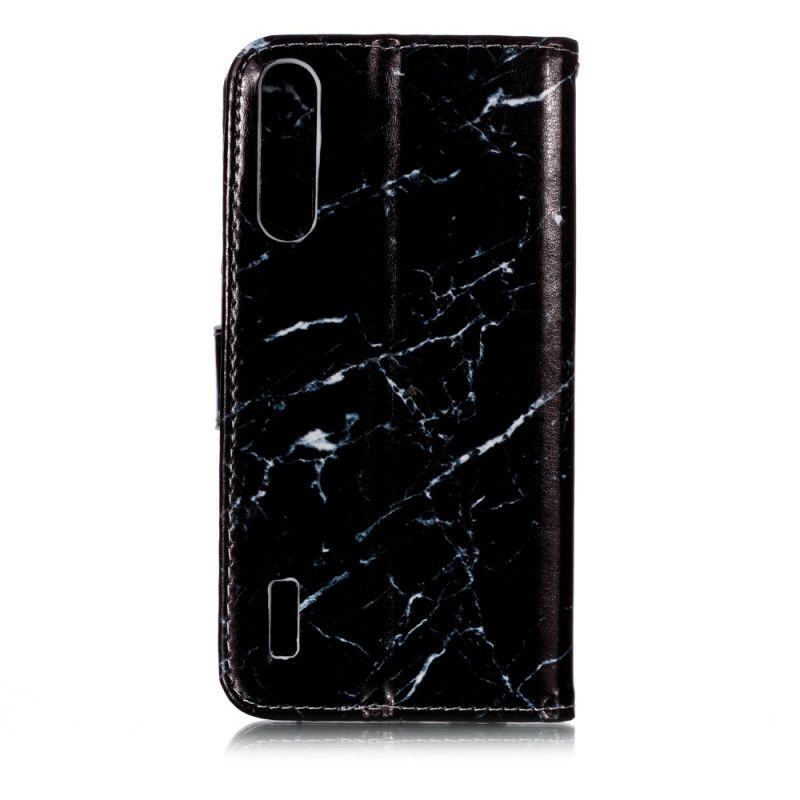 Leren Hoesje voor Xiaomi Mi A3 Wit Enkele Knikker