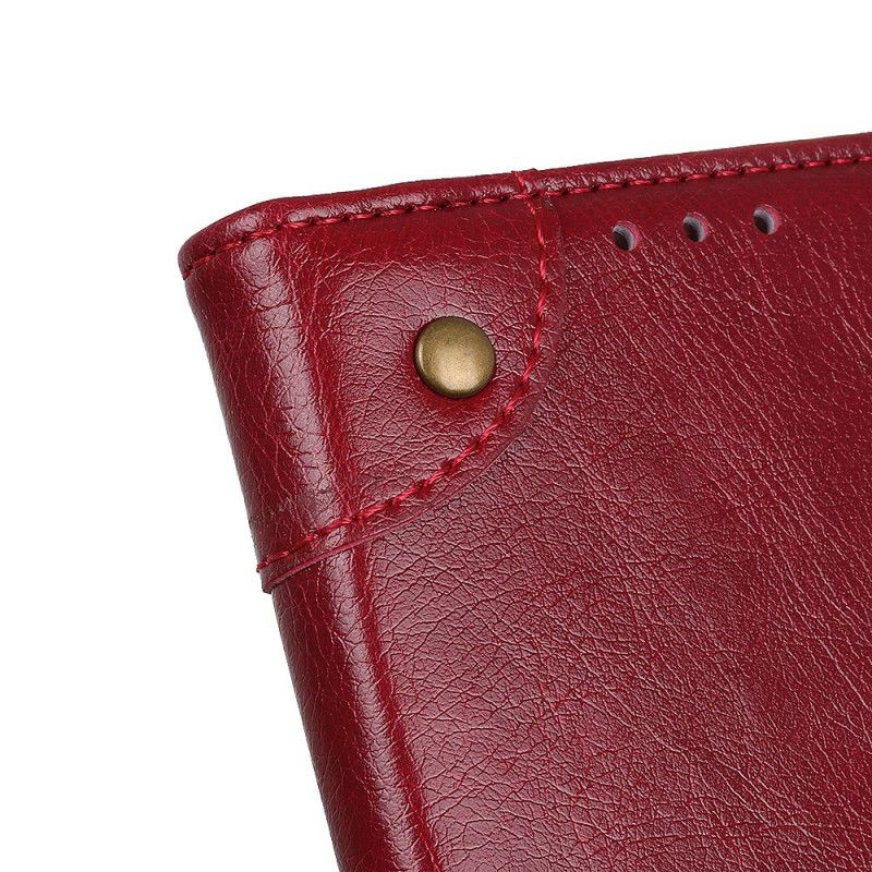 Leren Hoesje Xiaomi Mi A3 Zwart Antiek Leereffect
