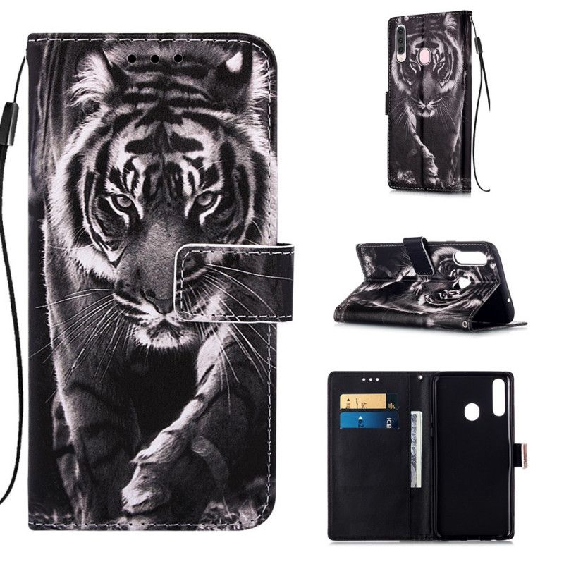 Cover Folio-hoesje Samsung Galaxy A20s Telefoonhoesje Nachttijger
