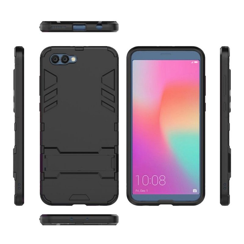 Hoesje Honor View 10 Grijs Zwart Ultrabestendig