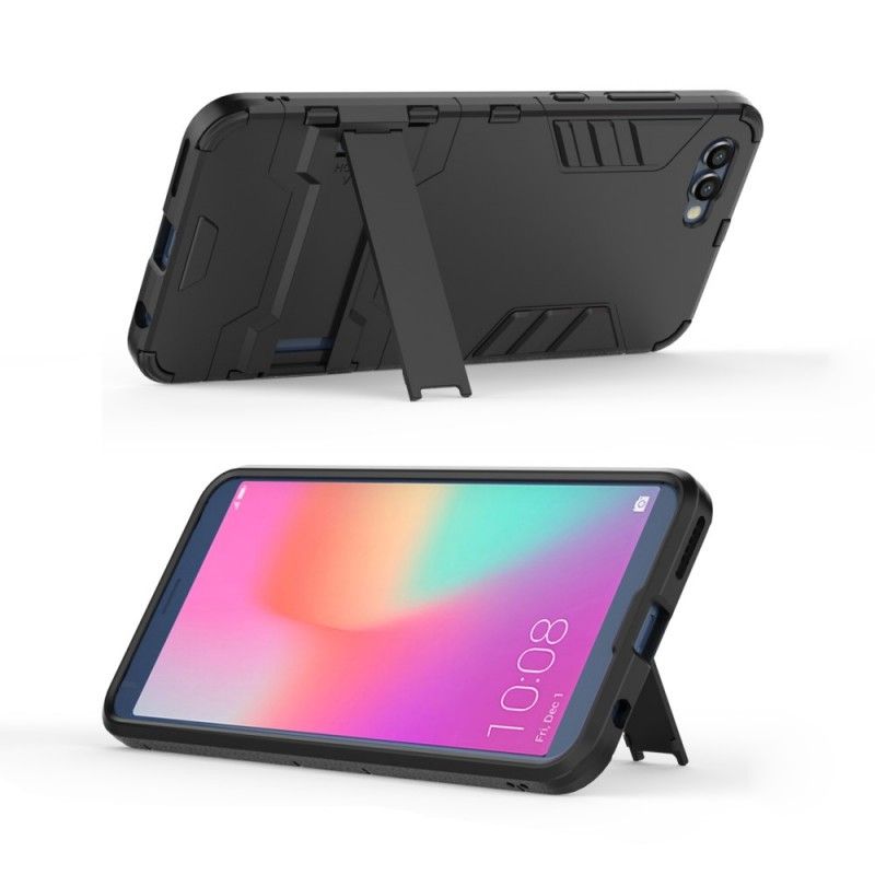 Hoesje Honor View 10 Grijs Zwart Ultrabestendig