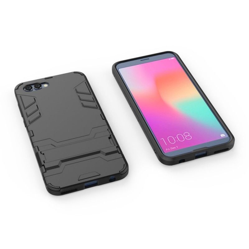 Hoesje Honor View 10 Grijs Zwart Ultrabestendig