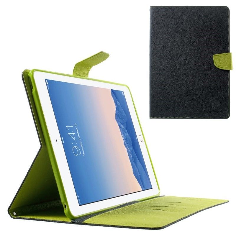 Cover Folio-hoesje iPad Air / Air 2 Rood Zwart Telefoonhoesje Tweekleurig Kwik