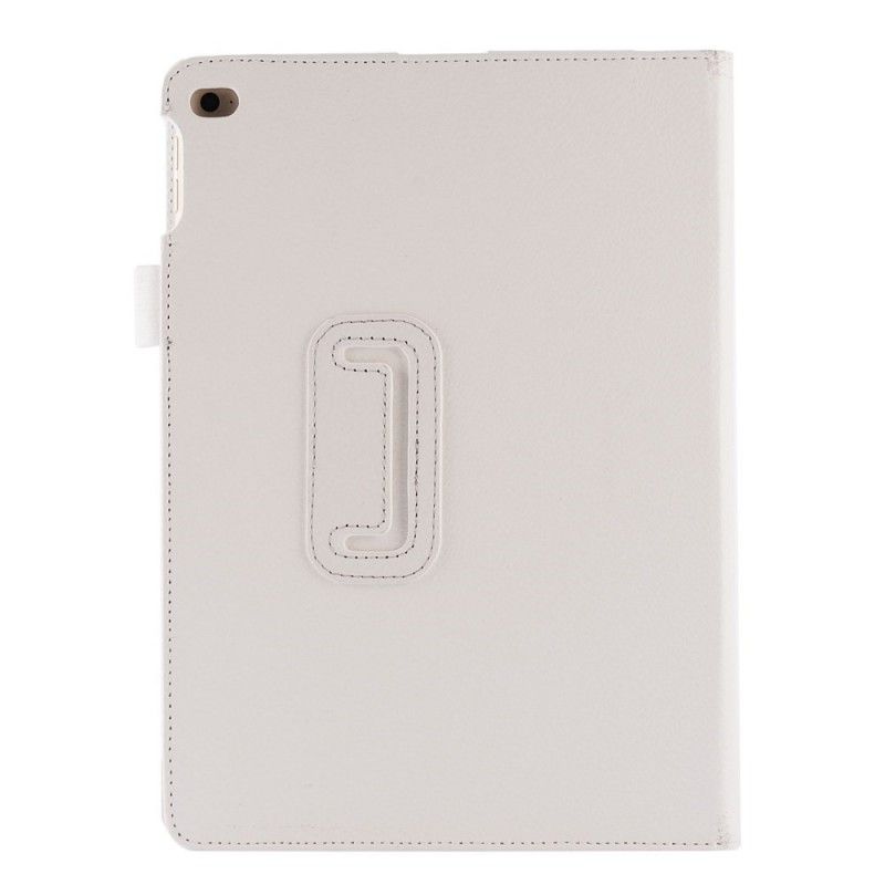 Leren Hoesje iPad Air / Air 2 Wit Zwart Lychee Kunstleer