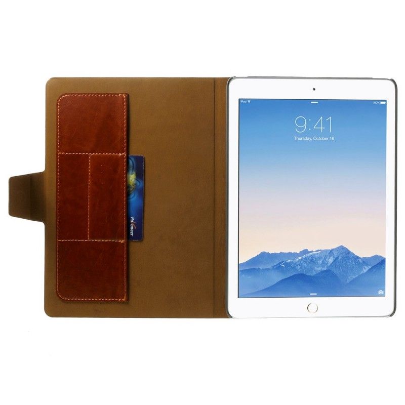 Leren Hoesje voor iPad Air / Air 2 Cyaan Paars Kunstleer