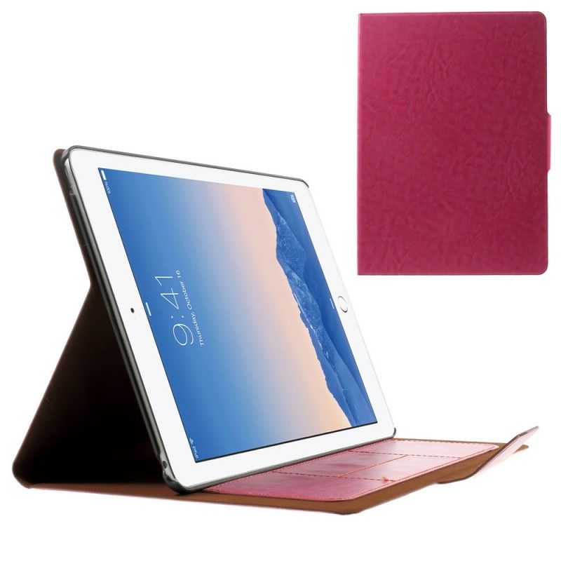 Leren Hoesje voor iPad Air / Air 2 Cyaan Paars Kunstleer
