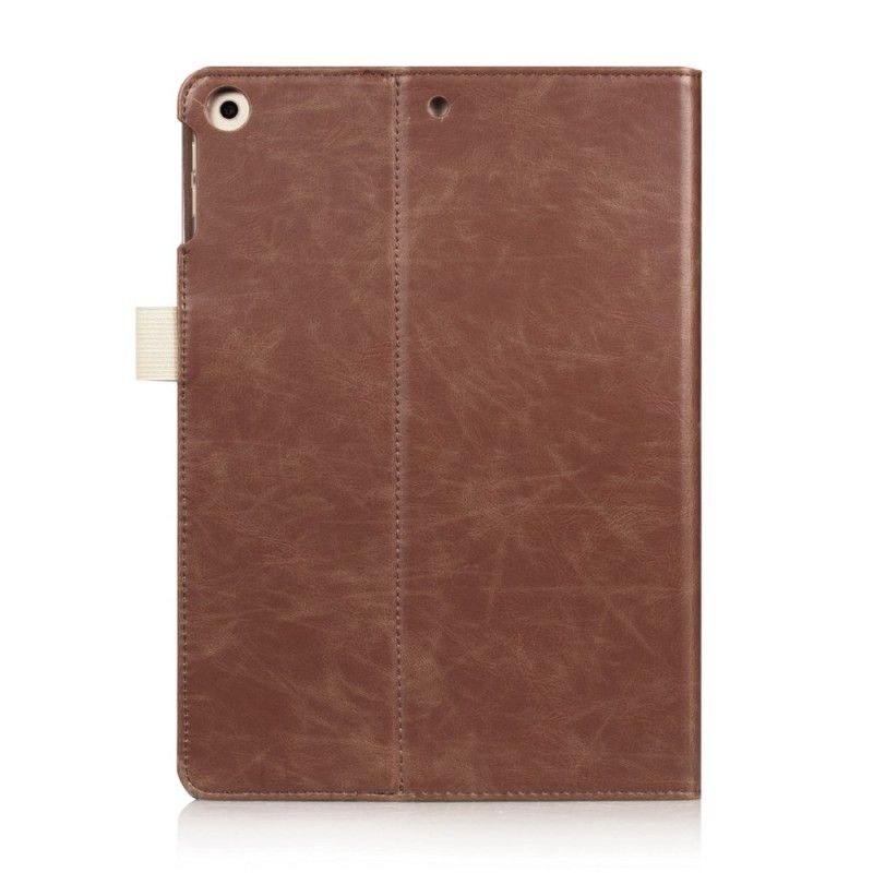 Leren Hoesje voor iPad Air / Air 2 Donkerblauw Zwart Retro Leereffect