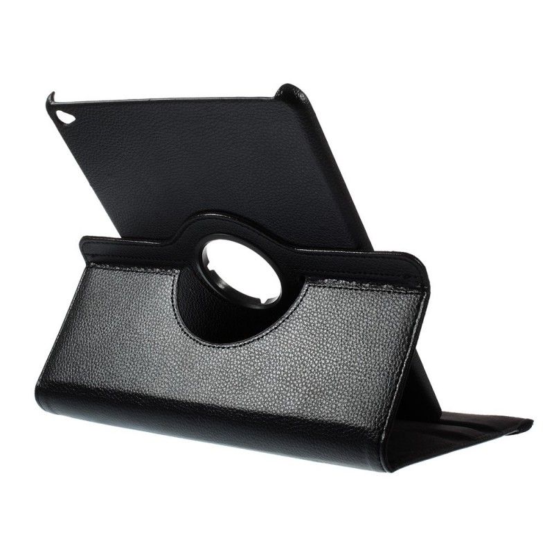 Leren Hoesje voor iPad Air / Air 2 Wit Zwart 360 ° Draaibaar