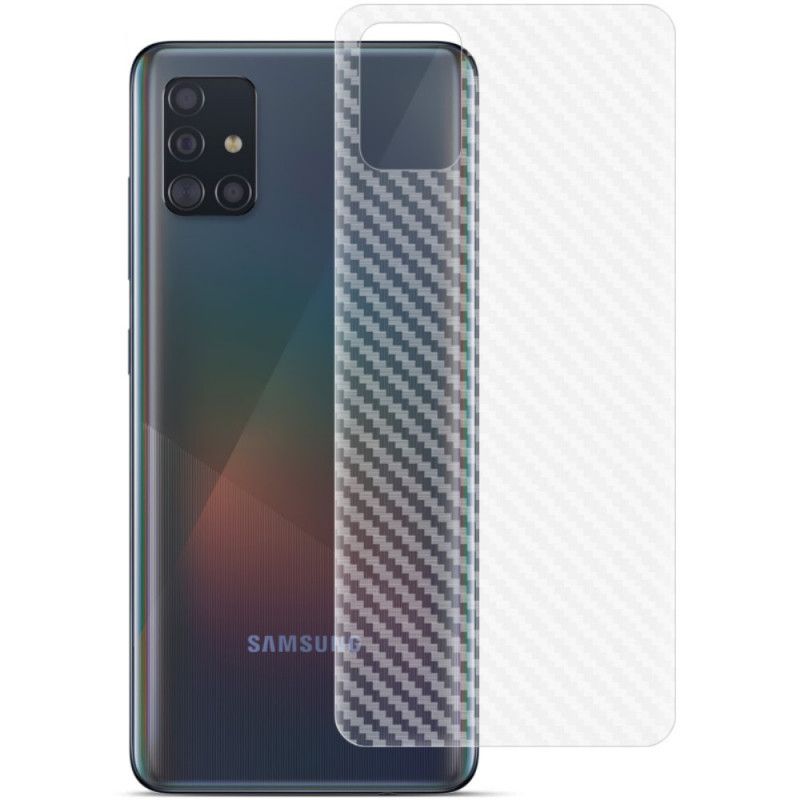 Achterbeschermfolie Samsung Galaxy A51 Carbon Imak Stijl