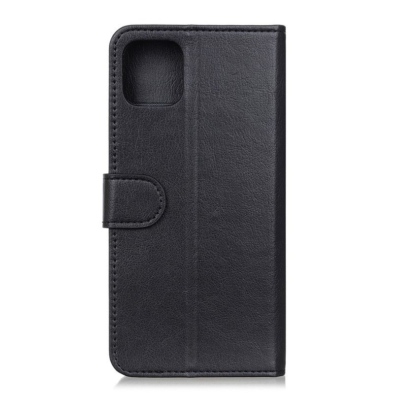 Bescherming Hoesje Samsung Galaxy A51 Rood Zwart Klassieke Sluiting