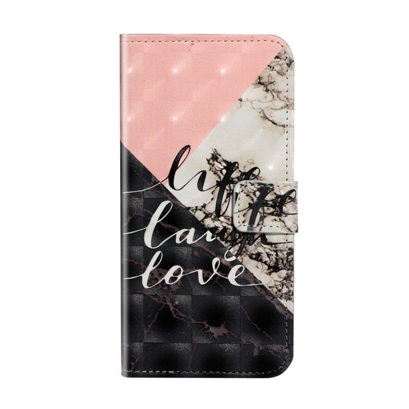 Cover Folio-hoesje Samsung Galaxy A51 Telefoonhoesje Leven Lachen Liefde